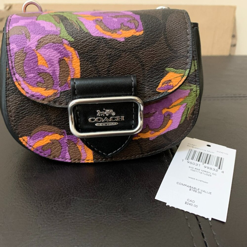 Coach CL661 Morgan Mini Card Case on a Chain Bag NWT PRICE FIRM